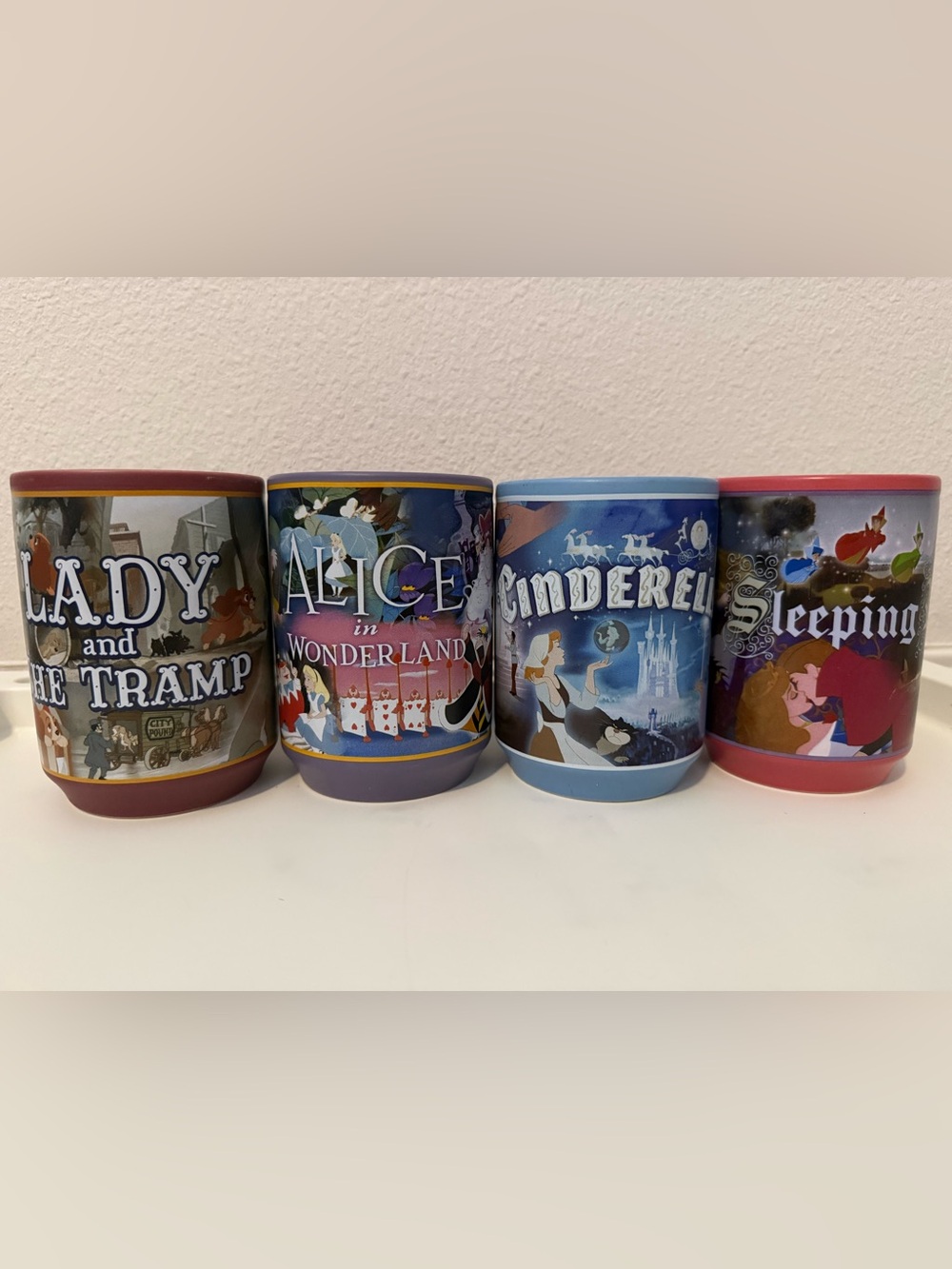 Disney Movie Mugs Set